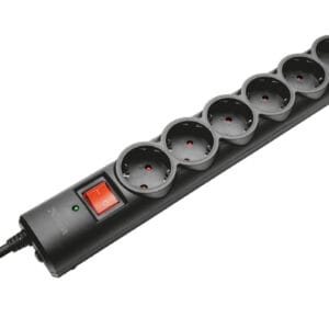 Trust Strujni kabel TRUST Surge Protector 6 mesta/1.8m/crna - Slika 1