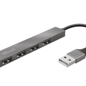 Trust Adapter TRUST HALYX USB2.0/4xUSB/Aluminjum/siva - Slika 1