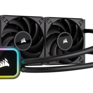 Corsair Kuler za PC CORSAIR iCUE H100i ELITE/120mm x 25mm/RGB/crna - Slika 1