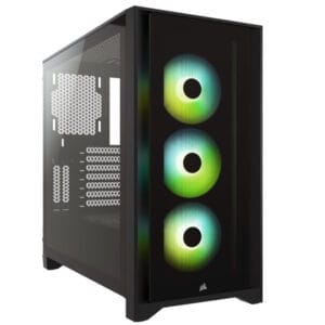 Corsair Kucište CORSAIR iCUE 4000X Mid-Tower/ATX/kaljeno staklo/bez napajanja/RGB/crna - Slika 1