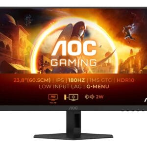 AOC Monitor AOC 24G4XE 23.8"/IPS/1920x1080/180Hz/1ms GtG/HDMIx2,DP/Gsync/VESA/zvucnici/crna - Slika 1