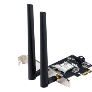 Asus Mrežna kartica ASUS PCE-BE6500 WiFi 7/PCI-E /6GHz band, 4096-QAM/BT5.4, WPA3/2 antene - Slika 1