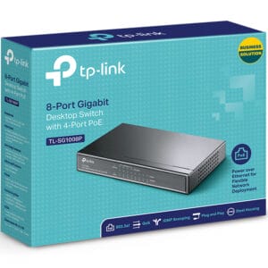 Tp-Link Switch TP-LINK TL-SG1008P Gigabit/8x RJ45/10/100/1000Mbps/4x PoE/Desktop metalno kuciste - Slika 1