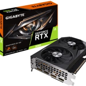 Gigabyte Graficka karta GIGABYTE GV-N3060WF2OC-12GD NVD/12GB/DDR6/192bit/crna - Slika 1