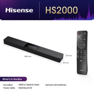 Hisense HS2000 soundbar crni - Slika 1