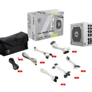 MSI MAG A850GL PCIE5 850W belo napajanje - Slika 2