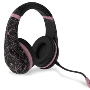 4Gamers PS4 Rose Gold Edition Stereo Gaming Headset - Abstract Black - Slika 2