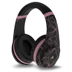 4Gamers PS4 Rose Gold Edition Stereo Gaming Headset - Abstract Black - Slika 3