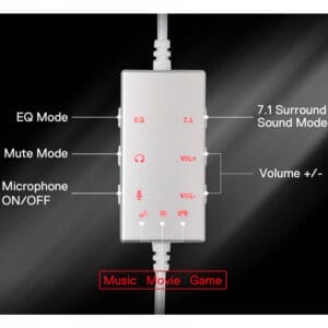 Redragon Aurora Wired Headset White - Slika 3