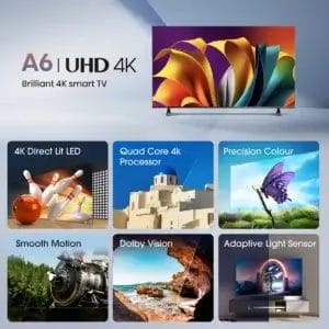 Hisense SMART LED TV 43 Hisense 43A6N 3840x2160/4K/UHD/DVB-T/T2/C/S/S2 - Slika 3