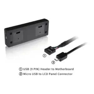 Thermaltake LCD Display KIT 3.9inch ThermalTake Tower 300 i Cares 3 - Slika 2