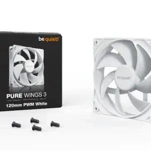 Be Quiet Case Cooler Be quiet Pure Wings 3 120mm PWM BL110 White - Slika 1