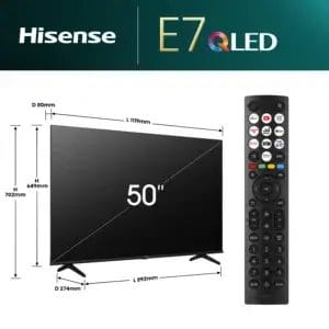 Hisense SMART QLED TV 50 Hisense 50E7NQ 3840x2160/UHD/4K/DVB-T2/S2/C - Slika 4
