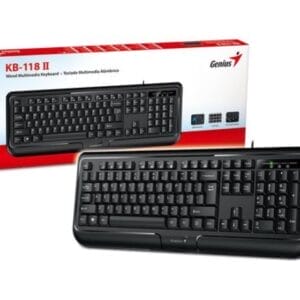 Genius KB-118 II USB US crna tastatura - Slika 1