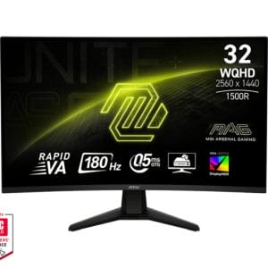 MSI 32 inča MAG 32CQ6F WQHD 2560x1440 Rapid VA 180 Hz zakrivljen... - Slika 2