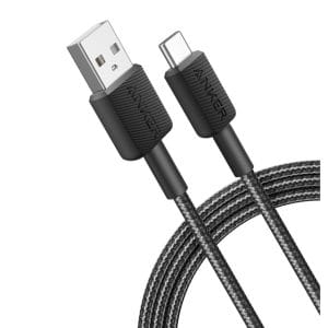 Anker 322 USB tip-A na USB tip-C kabl M/M 1.8m, 18W, pleteni, crni - Slika 1