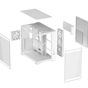 Asus A32 PLUS TG ARGB micro-ATX kućište belo - Slika 8
