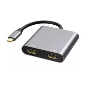 E-Green Adapter USB 3.1 tip C (M) - 2 x HDMI - Slika 1