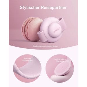 Anker MagGo Bežični 3u1 sklopivi punjač roze - Slika 4