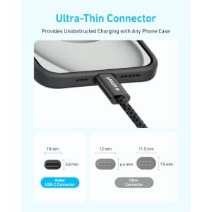 Anker Zolo USB tip-C kabl M/M 1.8m, za Apple, super brzo punjenje ... - Slika 3