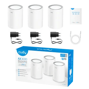 Cudy Whole Home Wi-Fi 6 Mesh System 2.5G Solution Cudy M3000 AX 3... - Slika 3