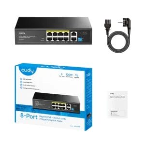 Cudy Svič 10/100/1000 10-port Cudy GS1010P/ 8 PoE+ sa 2 Gigabit U... - Slika 2