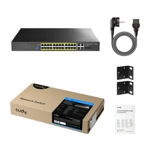 Cudy Svič 10/100/1000 24-port Cudy GS1028EPS2 Light Managed PoE+ ... - Slika 2