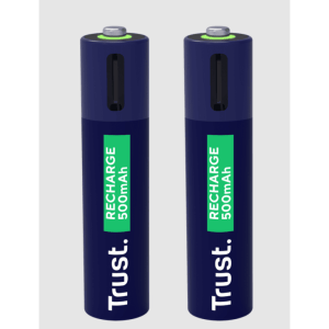 Trust Punjive baterija TRUST USB-C 2P - AAA/2 kom/ crna - Slika 1