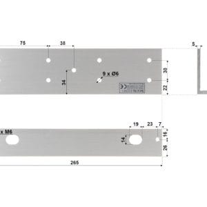 Dahua ASF500L Nosač za magnetnu bravu - Slika 1