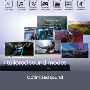 Hisense AX5100Q Dolby Atmos soundbar sa bežičnim subwooferom crni - Slika 6
