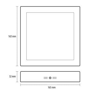 Prosto LED nadgradna svetiljka 12W,6500K - Slika 2